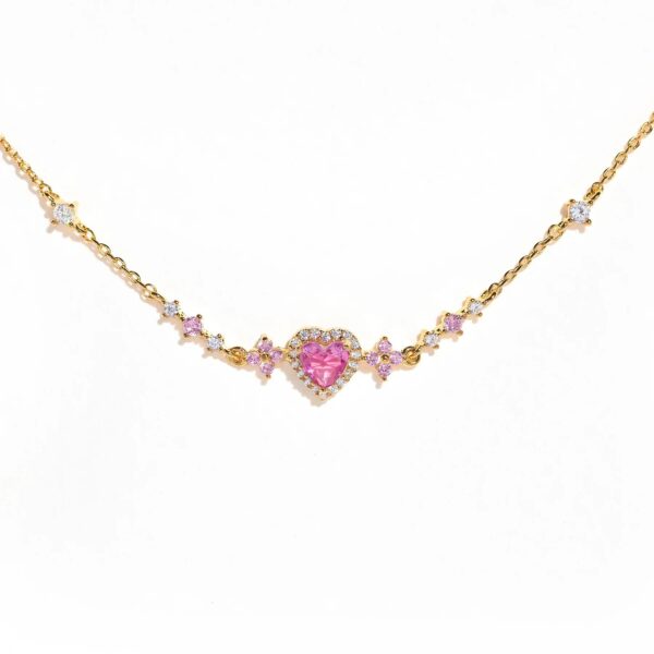 Sweet Bow Heart Rhinestone Bracelet Y2K Ins Fashion Chain Bracelet Valentine's Day - Image 2